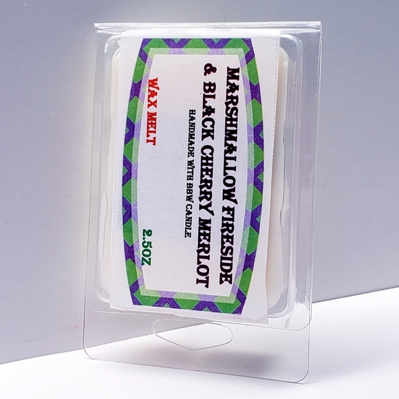 MARSHMALLOW FIRESIDE & BLACK CHERRY MERLOT -Bath & Body Works Candle Wax Melts - Picture 3 of 9